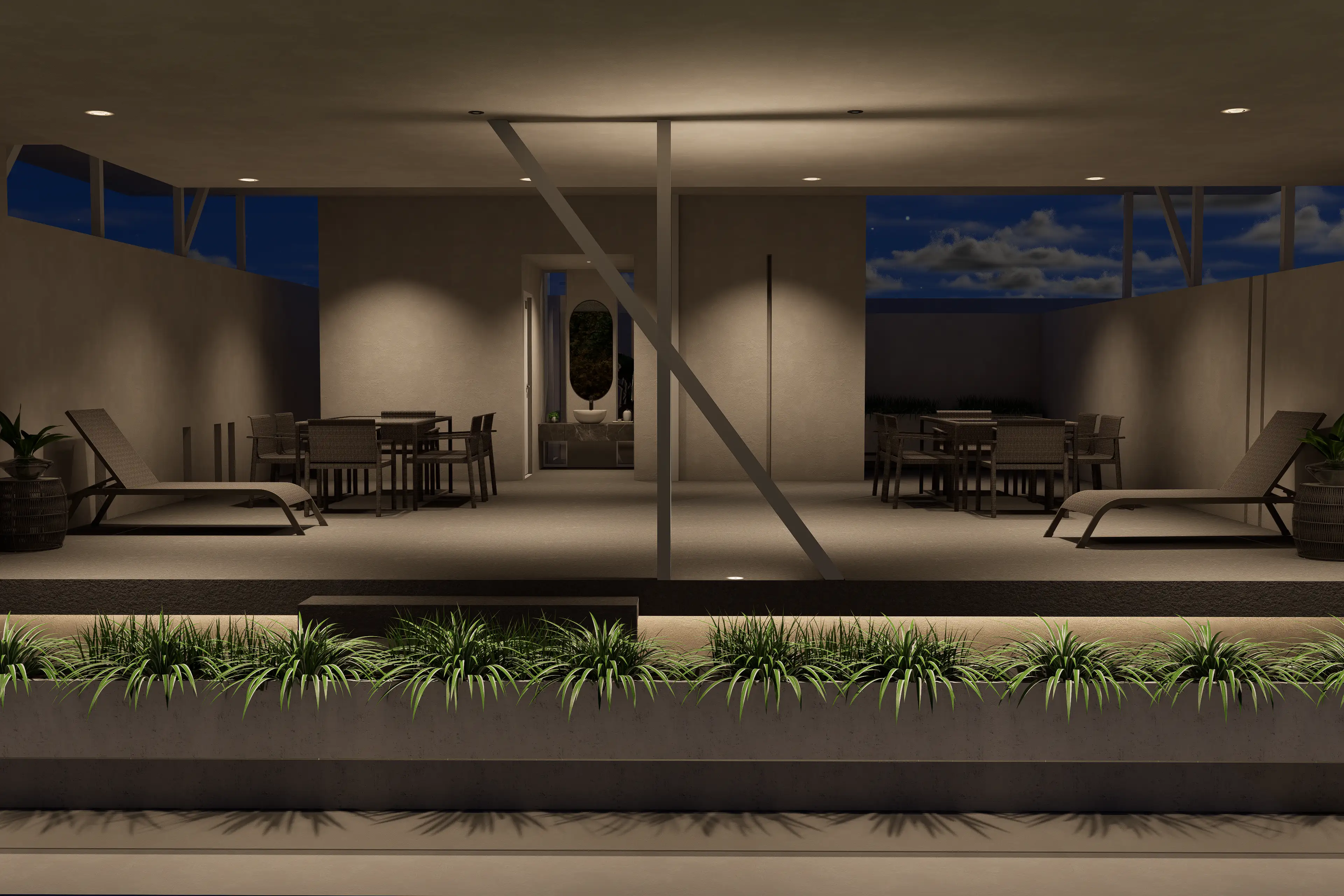 Visualización arquitectónica Lago del Bosque · 1