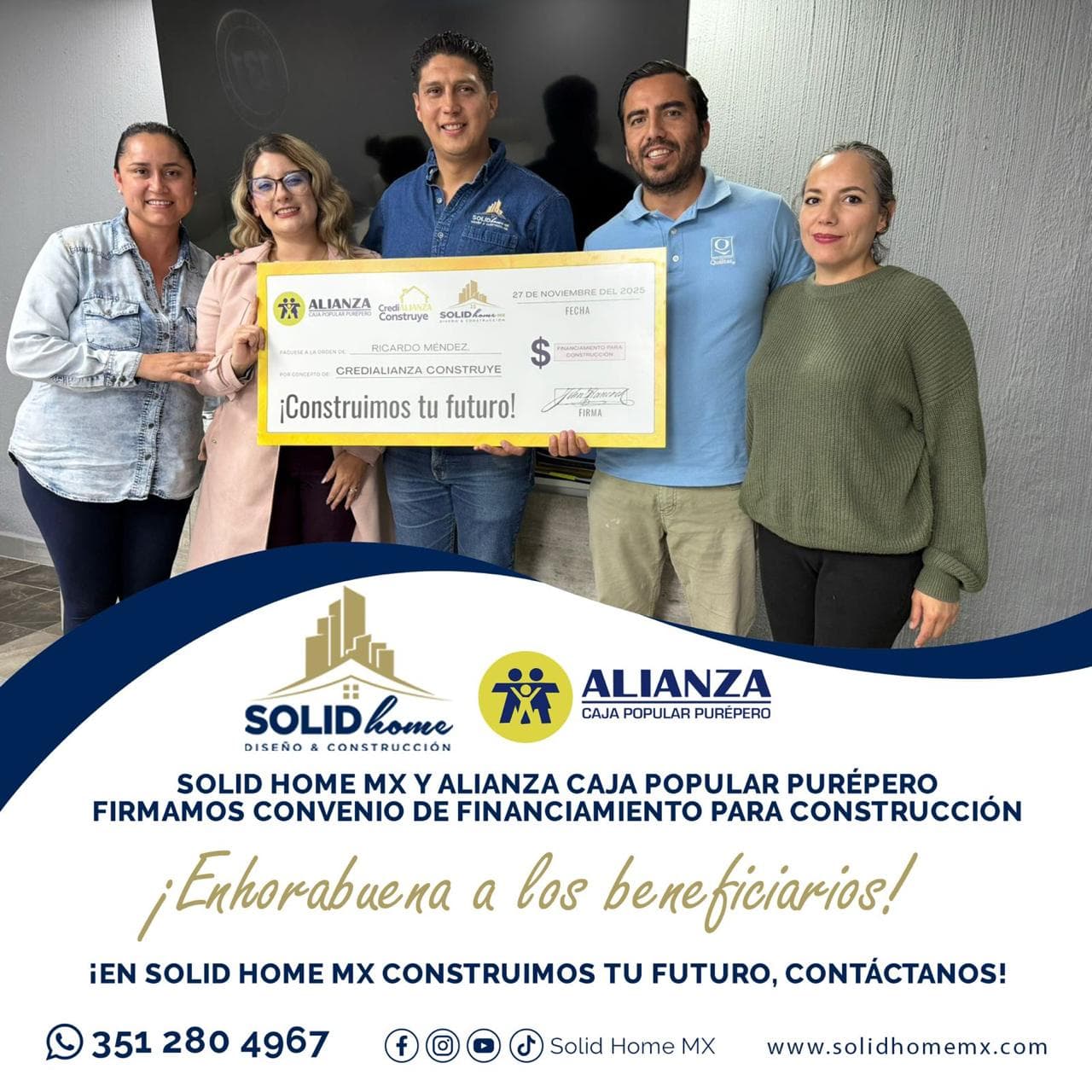 Convenio Solid Home MX y Caja Popular